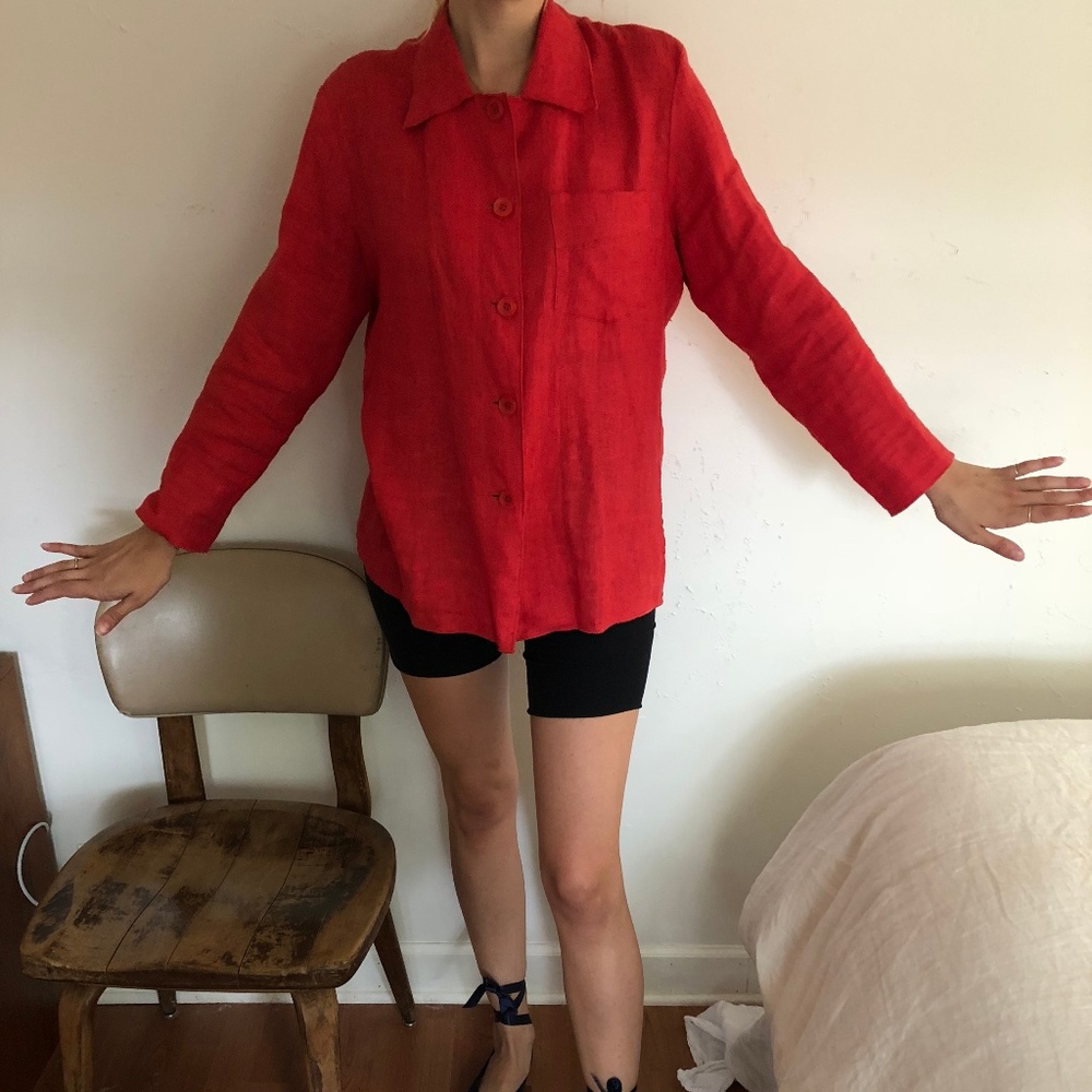 vintage linen jacket